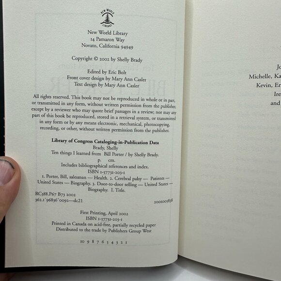 Ten Things I Learned from Bill Porter (Hardcover) - Picture 5 of 5